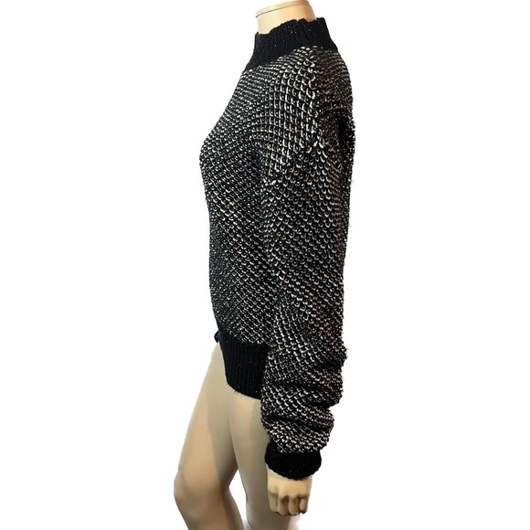 NWOT Suncoo Paris Serie Paolo Metallic knit Pull Sweater - Picture 8 of 14